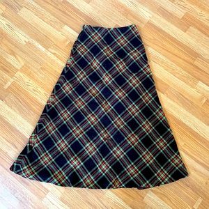 One of a Kind Plaid Maxi Skirt 🍀